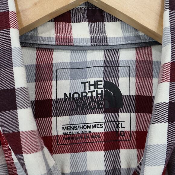 The North Face Men's Long Sleeve Plaid Button Down Cotton Blend Shirt Size XL - Picture 4 of 9